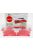 Autoworld - VETRINA DISPLAY BOX SET 6X BASE ROSSA - COCA-COLA BASE RED FOR 1/64 - Lungh.LENGHT cm 10.5 X Largh.WIDTH cm 5.0 X Alt.HEIGHT cm 4.7 (altezza interna cm 3.5) RED