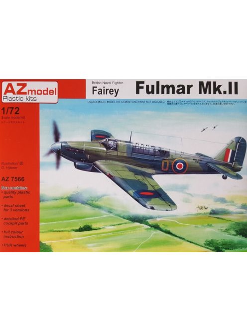 AZ Model - 1/72 Fairey Fulmar Mk. II (ex Vista), PUR, etch