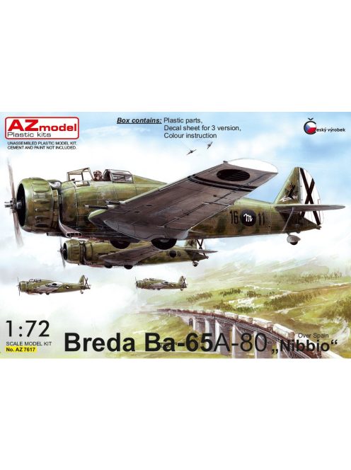AZ Model - 1/72 Breda Ba-65 A-80 „Nibbio over Spain“