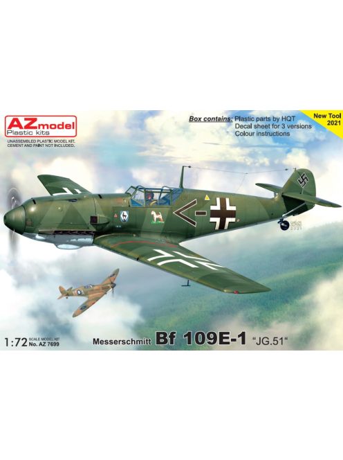 AZ Model - 1/72 Bf 109E-1 „JG.51“