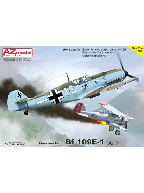 AZ Model - 1/72 Bf 109E-1 „JG.77“