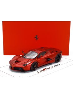   Bbr-Models - FERRARI LAFERRARI 2013 - ONE OFF SPECIAL PERSONAL CAR LEWIS HAMILTON - CON VETRINA - WITH SHOWCASE RED MET