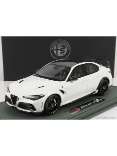   Bbr-Models - Alfa Romeo Giulia Gtam 2020 - Con Vetrina - With Showcase Bianco Trofeo - White