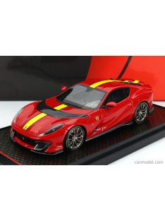   Bbr-Models - Ferrari 812 Competizione 2021 Rosso Corsa 322 - Yellow Red