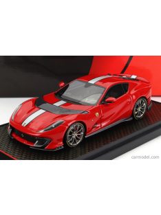   Bbr-Models - Ferrari 812 Competizione 2021 Rosso Corsa 322 - Silver Red