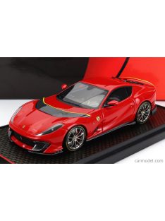   Bbr-Models - Ferrari 812 Competizione 2021 Rosso Corsa 322 - Yellow Red