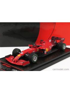   Bbr-Models - Ferrari F1 Sf21 Team Scuderia Ferrari Mission Winnow N 55 5Th Emilia Romagna Italy Gp (Rain Tires) 2021 Carlos Sainz Jr. Red