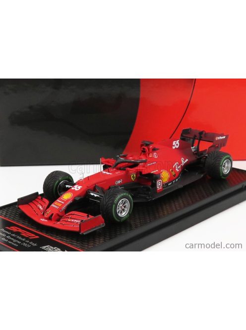 Bbr-Models - Ferrari F1 Sf21 Team Scuderia Ferrari Mission Winnow N 55 5Th Emilia Romagna Italy Gp (Rain Tires) 2021 Carlos Sainz Jr. Red
