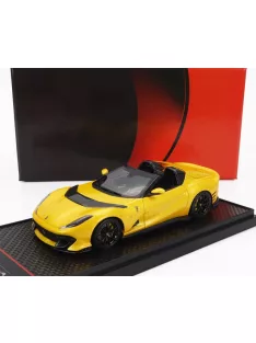   Bbr-Models - FERRARI 812 COMPETIZIONE A SPIDER 2022 - BLACK WHEELS GIALLO TRISTRATO - YELLOW MET