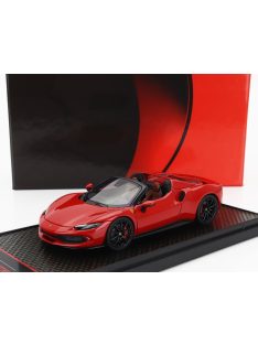   Bbr-Models - FERRARI 296 GTS SPIDER 2022 - BLACK WHEELS ROSSO CORSA 322 - RED