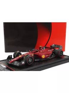   Bbr-Models - FERRARI F1-75 TEAM SCUDERIA FERRARI N 55 2nd BAHRAIN GP 2022 CARLOS SAINZ RED