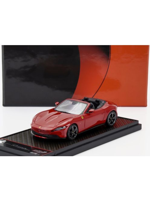 Bbr-Models - FERRARI ROMA SPIDER OPEN 2020 - BLACK RIMS ROSSO CORSA 322 - RED