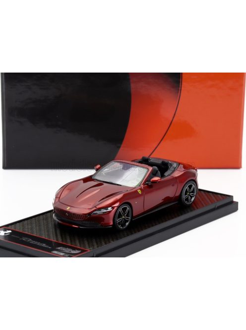Bbr-Models - FERRARI ROMA SPIDER OPEN 2020 ROSSO MAGMA - RED MET