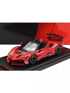   Bbr-Models - FERRARI SF90 XX STRADALE SPIDER 2024 ROSSO CORSA 322 - RED BLACK