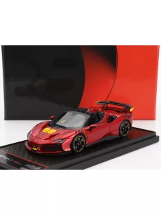   Bbr-Models - FERRARI SF90 XX STRADALE SPIDER 2024 ROSSO PORTOFINO - RED MET YELLOW BLACK