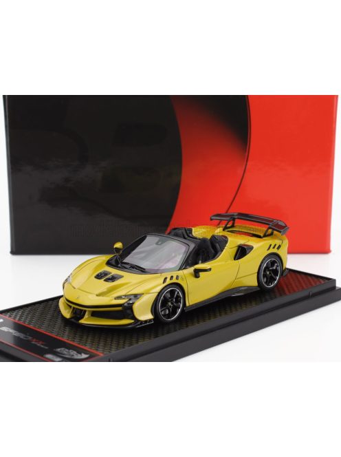 Bbr-Models - FERRARI SF90 XX STRADALE SPIDER 2024 GIALLO MONTECARLO - YELLOW MET BLACK