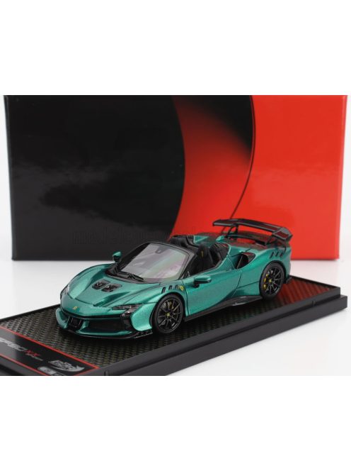 Bbr-Models - FERRARI SF90 XX STRADALE SPIDER 2024 GREEN JEWEL MET BLACK
