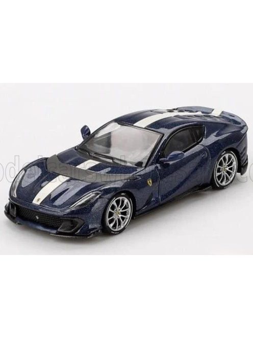 Bbr-Models - FERRARI 812 COMPETIZIONE 2021 BLUE TOUR DE FRANCE WHITE