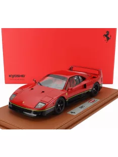   Bbr-Models - FERRARI F40 1987 - CON VETRINA - WITH SHOWCASE RED BLACK GOLD