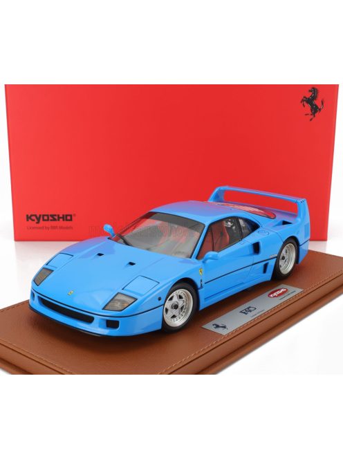 Bbr-Models - FERRARI F40 1987 - CON VETRINA - WITH SHOWCASE AZZURRO - LIGHT BLUE