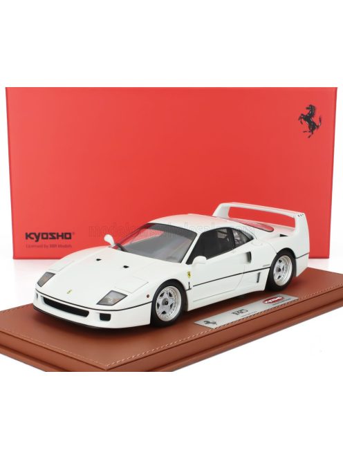 Bbr-Models - FERRARI F40 1987 - CON VETRINA - WITH SHOWCASE BIANCO AVUS - WHITE