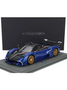   Bbr-Models - PAGANI HUAYRA R 2021 - CON VETRINA - WITH SHOWCASE BLU FRANCIA - BLUE MATT BLACK