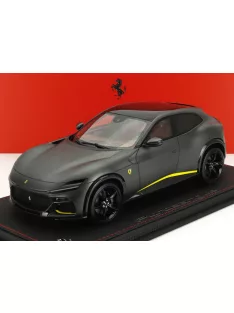   Bbr-Models - FERRARI PUROSANGUE SUV PANORAMIC ROOF 2022 - CON VETRINA - WITH SHOWCASE GRIGIO SILVERSTONE MATT - MATT GREY