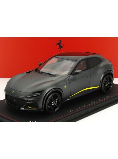 Bbr-Models - FERRARI PUROSANGUE SUV PANORAMIC ROOF 2022 - CON VETRINA - WITH SHOWCASE GRIGIO SILVERSTONE MATT - MATT GREY