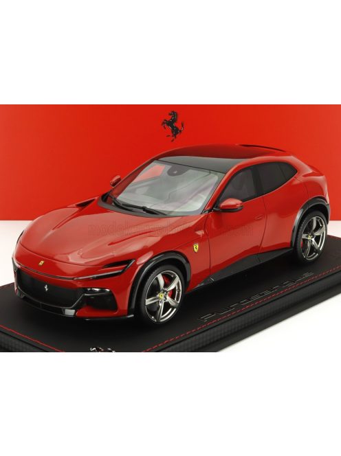 Bbr-Models - FERRARI PUROSANGUE SUV PANORAMIC ROOF 2022 - CON VETRINA - WITH SHOWCASE ROSSO CORSA - RED
