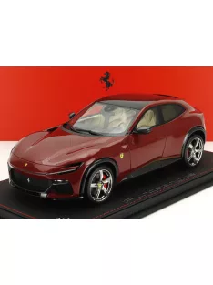   Bbr-Models - FERRARI PUROSANGUE SUV PANORAMIC ROOF 2022 - CON VETRINA - WITH SHOWCASE ROSSO MUGELLO - RED MET