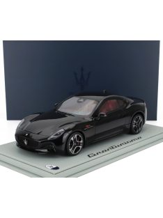   Bbr-Models - MASERATI GRANTURISMO FOLGORE 2023 - CON VETRINA - WITH SHOWCASE NERO ASSOLUTO - BLACK