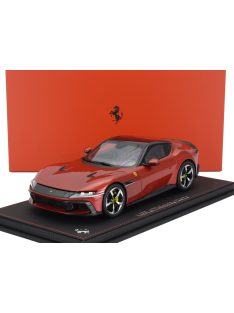   Bbr-Models - FERRARI 12 CILINDRI COUPE V12 830cv 2024 - CON VETRINA - WITH SHOWCASE ROSSO IMOLA - RED MET