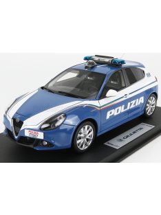   Bbr-Models - ALFA ROMEO GIULIETTA VELOCE POLIZIA 2018 LIGHT BLUE WHITE