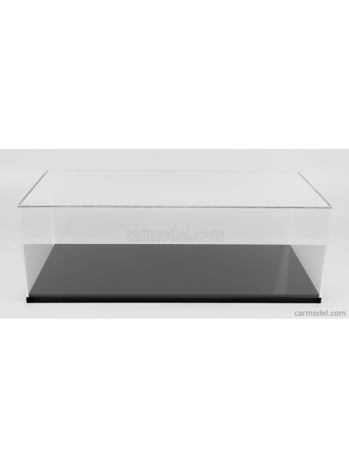 Bbr-Models - Vetrina Display Box Base Nera - Black Base For 1/12 Model - Lungh.Lenght Cm 46.7 X Largh.Width Cm 22.7 X Alt.Height Cm 16.0 (Altezza Interna Cm 14.2) Plexiglass Display