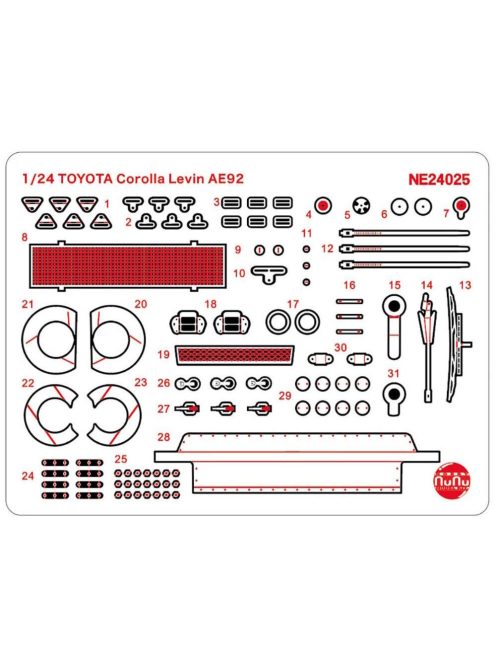 NUNU-BEEMAX - TOYOTA Corolla Levin AE92, Grade UP Parts