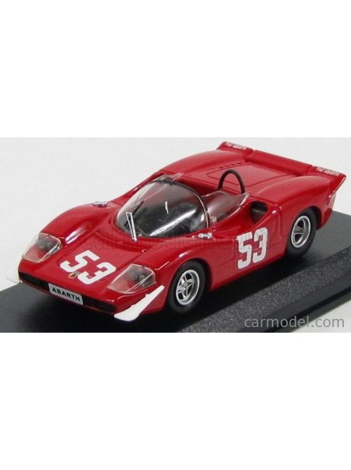 Best-Model - Fiat Abarth 2000 N 53 Winner Imola 1969 Ortner - V.Lennep Red