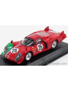   Best-Model - Alfa Romeo 33.2 Lm N 26 1000Km Monza 1968 Trosch - Gosselin Red