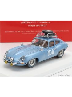   Bestmodel - Jaguar E-Type Coupe (Night Version) N 104 Rally Montecarlo 1965 H.Pinder - C.Pollard Light Blue