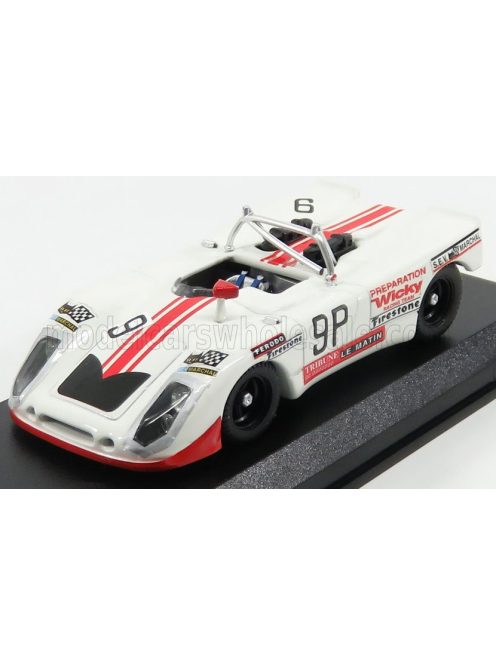 Best-Model - PORSCHE 908/02 FLUNDER N 9 P 10th 1000km NURBURGRING 1971 WICKY - CABRAL WHITE