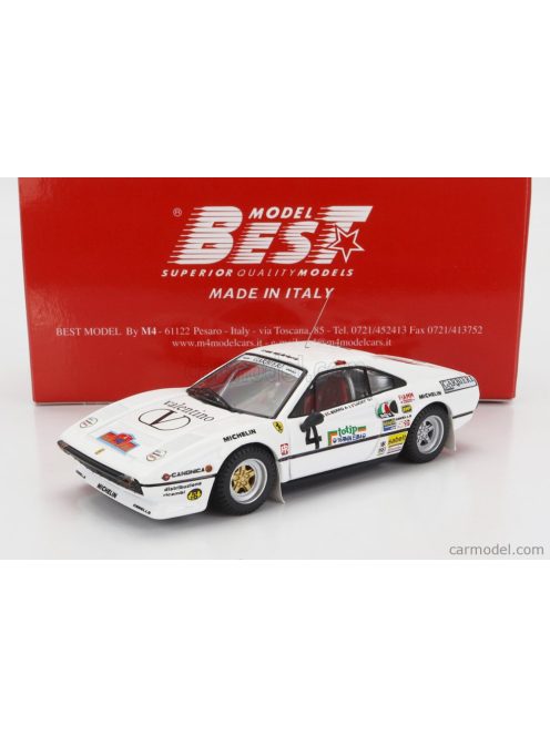 Best-Model - Ferrari 308 Gtb Gr.4 N 4 Rally D'Elba 1984 Lucky - Berro White