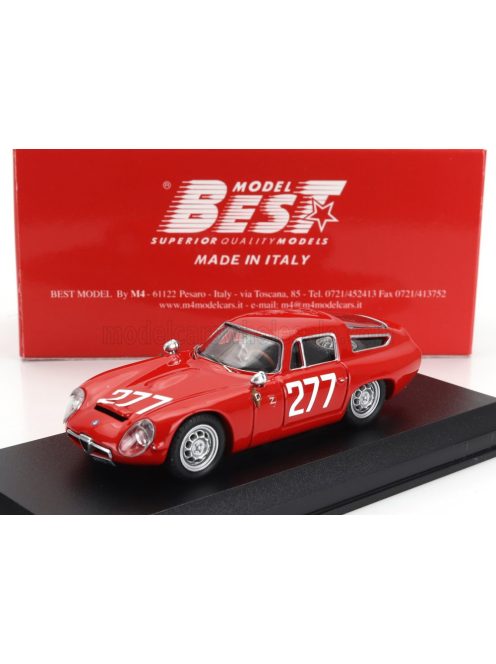 Best-Model - ALFA ROMEO GIULIA TZ COUPE N 277 COPPA F.I.S.A. MONZA 1963 ROBERTO BUSSINELLO RED