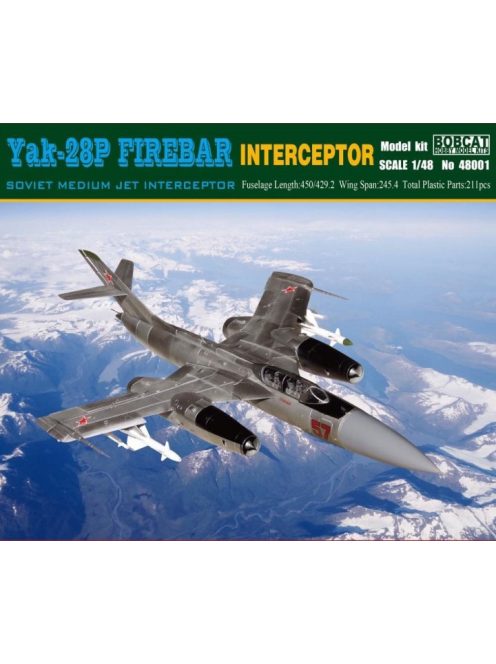 Bobcat Hobby Model Kits - Yak-28P Firebar Interceptor Soviet Mediu Jet Interceptor