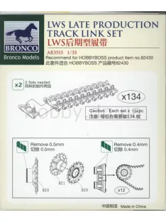 Bronco Models - LWS Late-Production Track link set