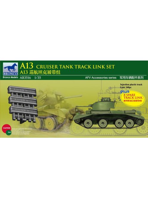 Bronco Models - A13 Cruiser Tank MK.III Track Link Set
