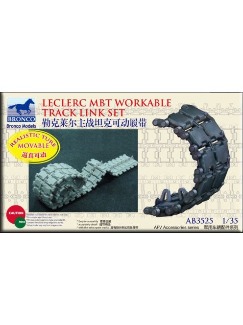 Bronco Models - French Leclerc MBT Workable Track LinkSe set