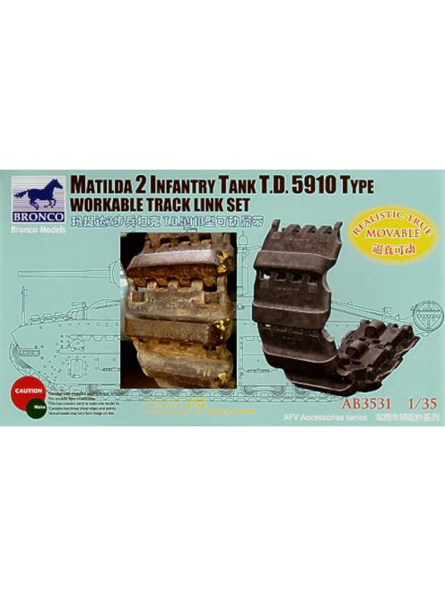 Bronco Models - Matilda 2 T.D.5910 Type Workable Track
