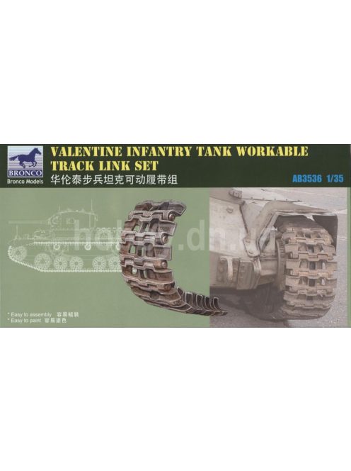 Bronco Models - British Valentine Tank Workable Track Li Link Set