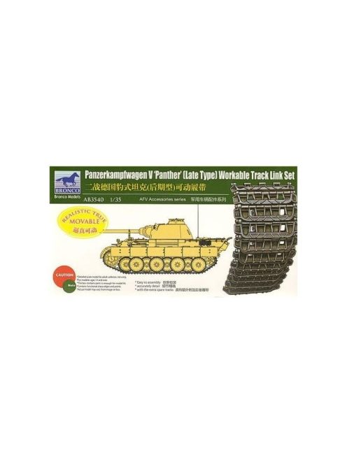 Bronco Models - Panther Late Type Workable Track LinkSet