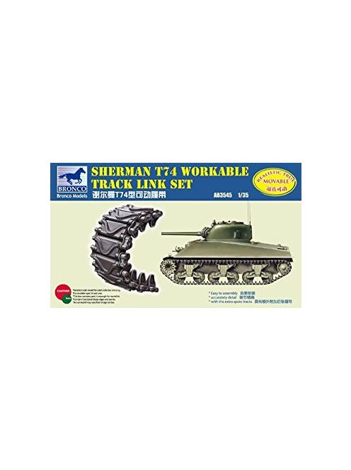 Bronco Models - Sherman T74 Workable Track Link Set