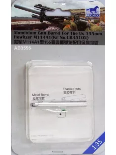   Bronco Models - Aluminum Gun Barrel for The US 155mm Howitzer M114A1 (Kit No.CB35102